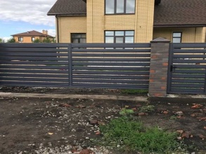 Забор жалюзи 72 метра фото в Кратово